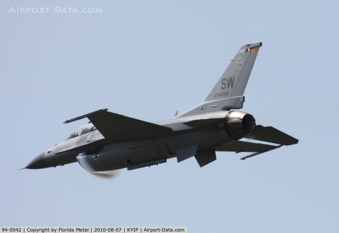 94-0042, Lockheed F-16CM Fighting Falcon C/N CC-194, Thunder Over Michigan 2010 zx