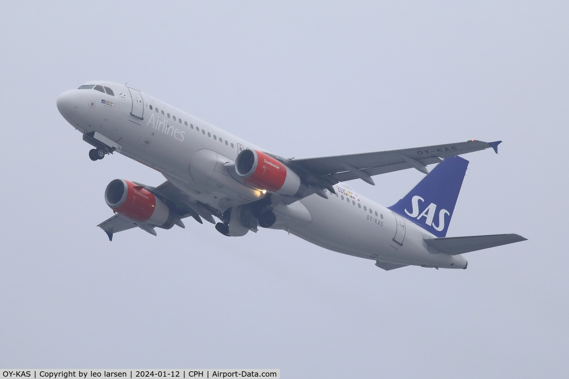OY-KAS, 2007 Airbus A320-232 C/N 3335, Copenhagen 12.1.2024
