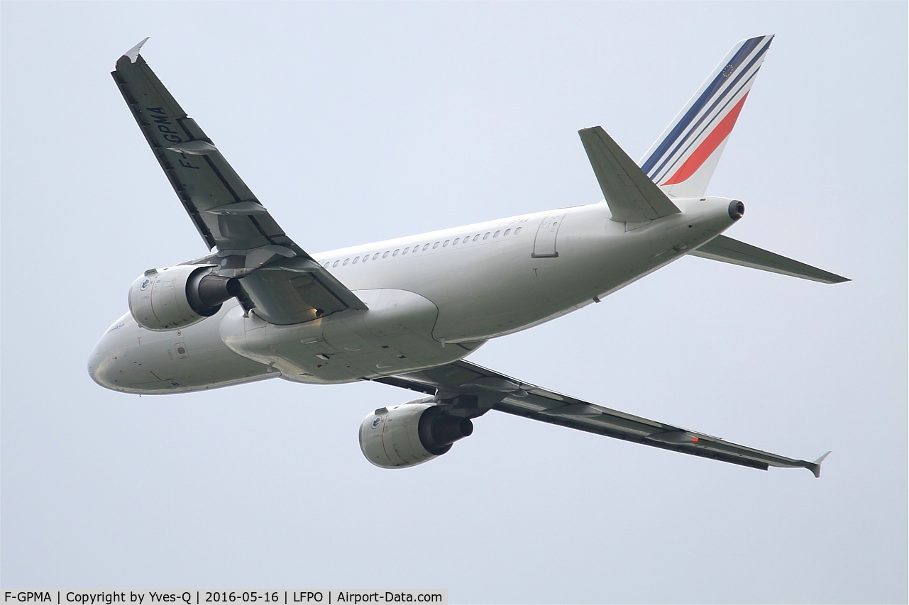 F-GPMA, 1998 Airbus A319-113 C/N 598, Airbus A319-113,  Climbing from rwy 24, Paris-Orly airport (LFPO-ORY)