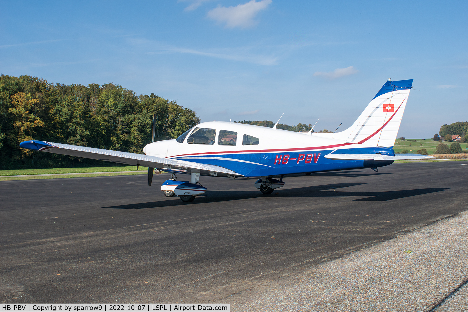 HB-PBV, 1977 Piper PA-28-181 Archer II C/N 28-779056, At Langenthal-Bleienbach HB-registered since 1977-08-16