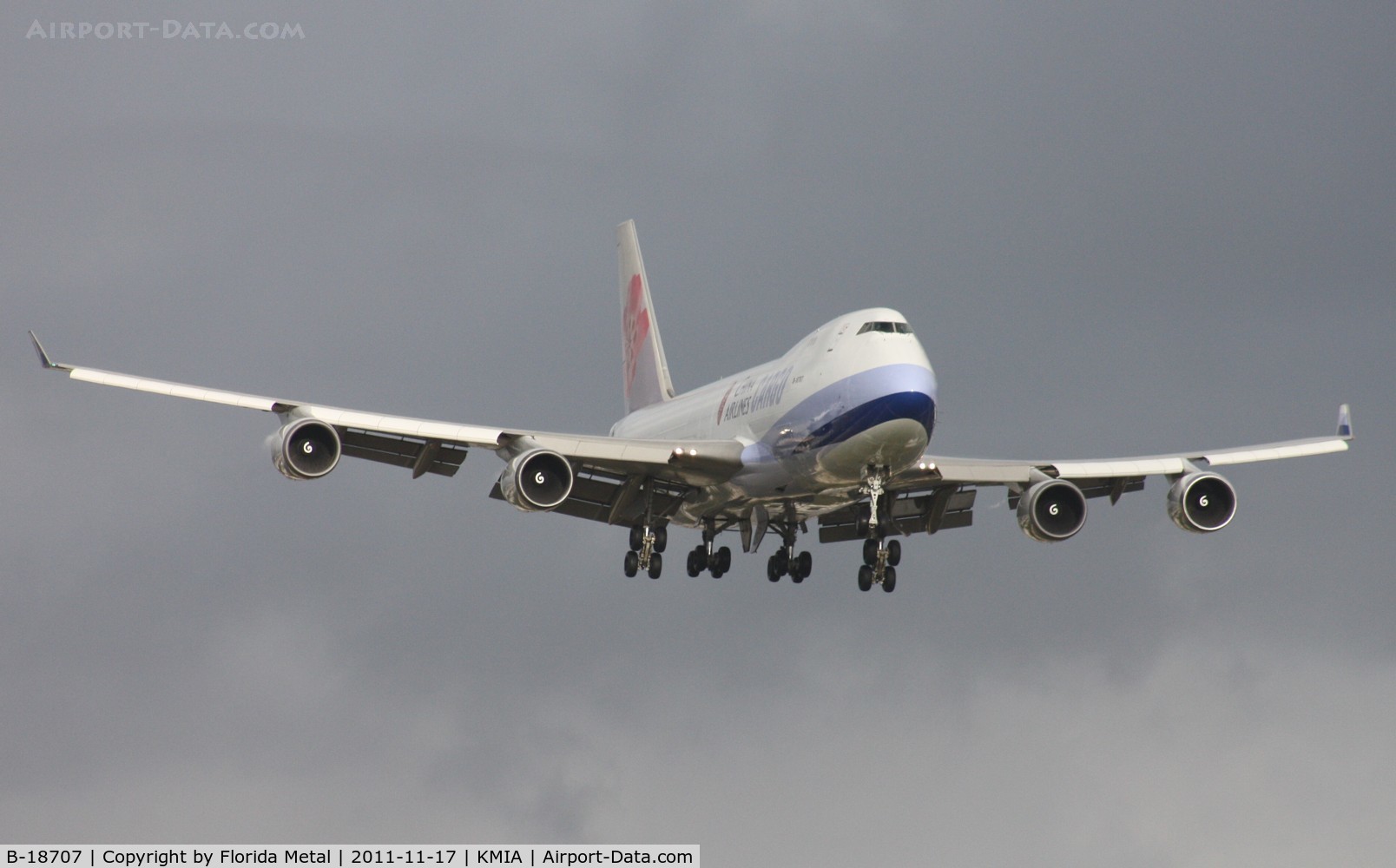 B-18707, 2001 Boeing 747-409F/SCD C/N 30764, MIA zx