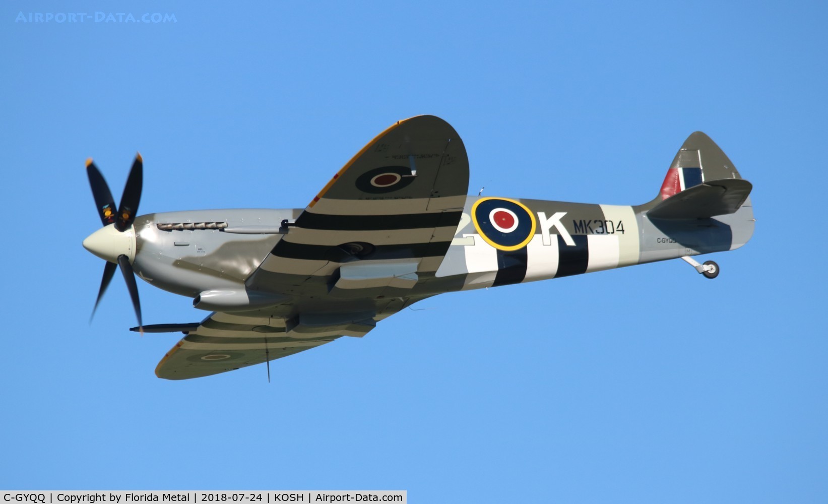 C-GYQQ, 1945 Supermarine Spitfire IXe C/N TE294, Spitfire zx