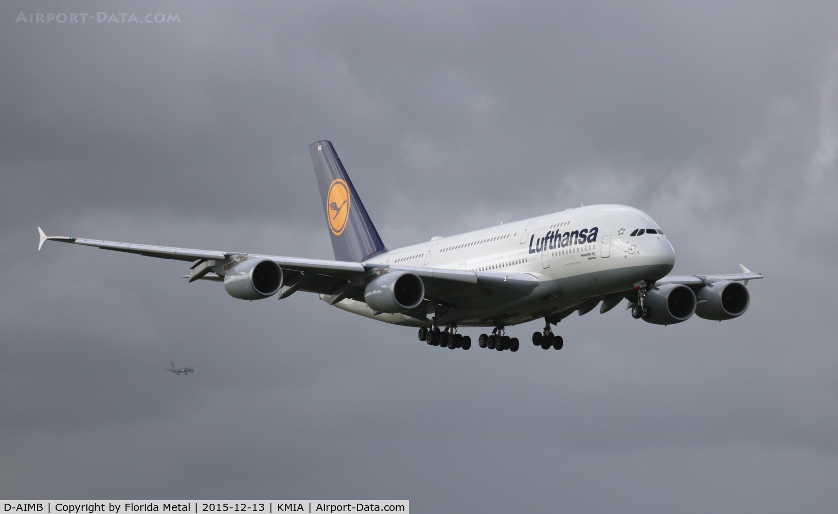 D-AIMB, 2010 Airbus A380-841 C/N 041, DLH A380 zx FRA-MIA
