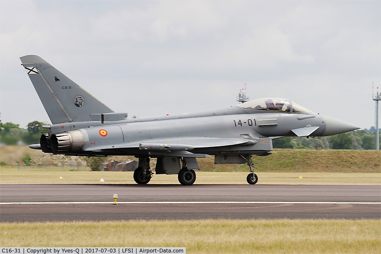 C16-31, Eurofighter EF-2000 Typhoon S C/N SS012, Eurofighter EF-2000 Typhoon S, Taxiing to holding point rwy 29, St Dizier-Robinson Air Base 113 (LFSI)
