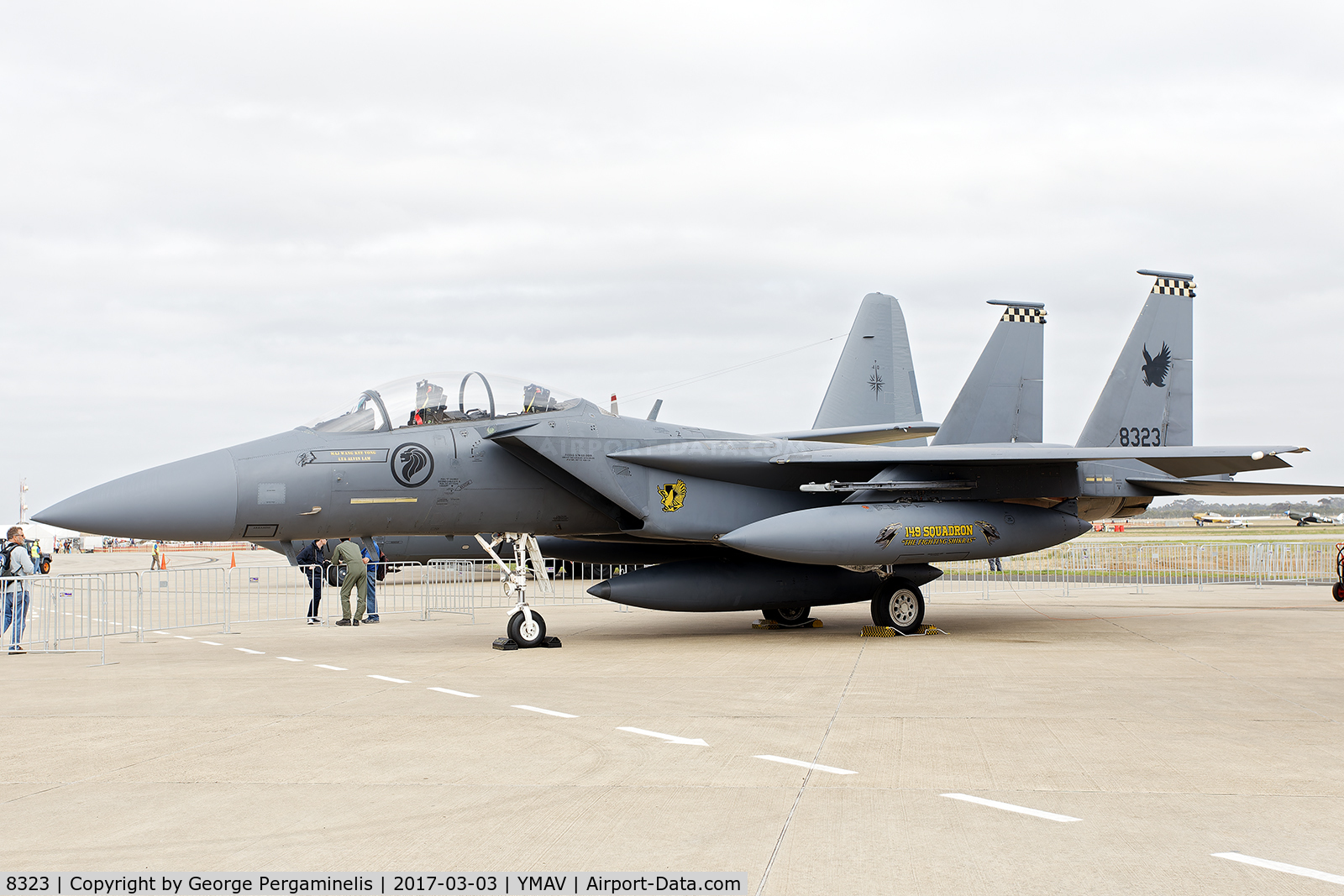 8323, Boeing F-15SG Strike Eagle C/N SG-19, Australian International Air Show.
