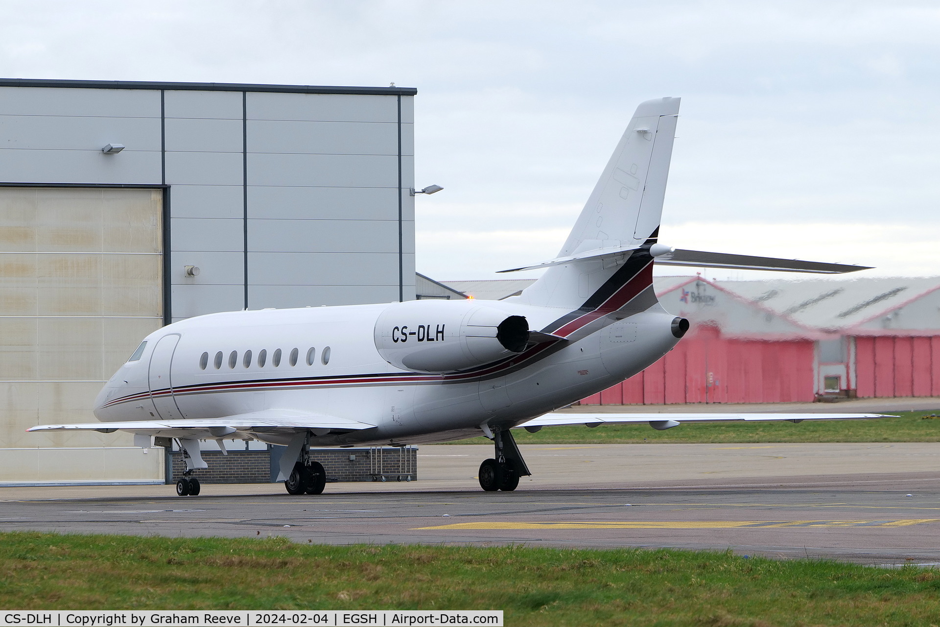 CS-DLH, 2007 Dassault Falcon 2000EX C/N 149, Just landed at Norwich.