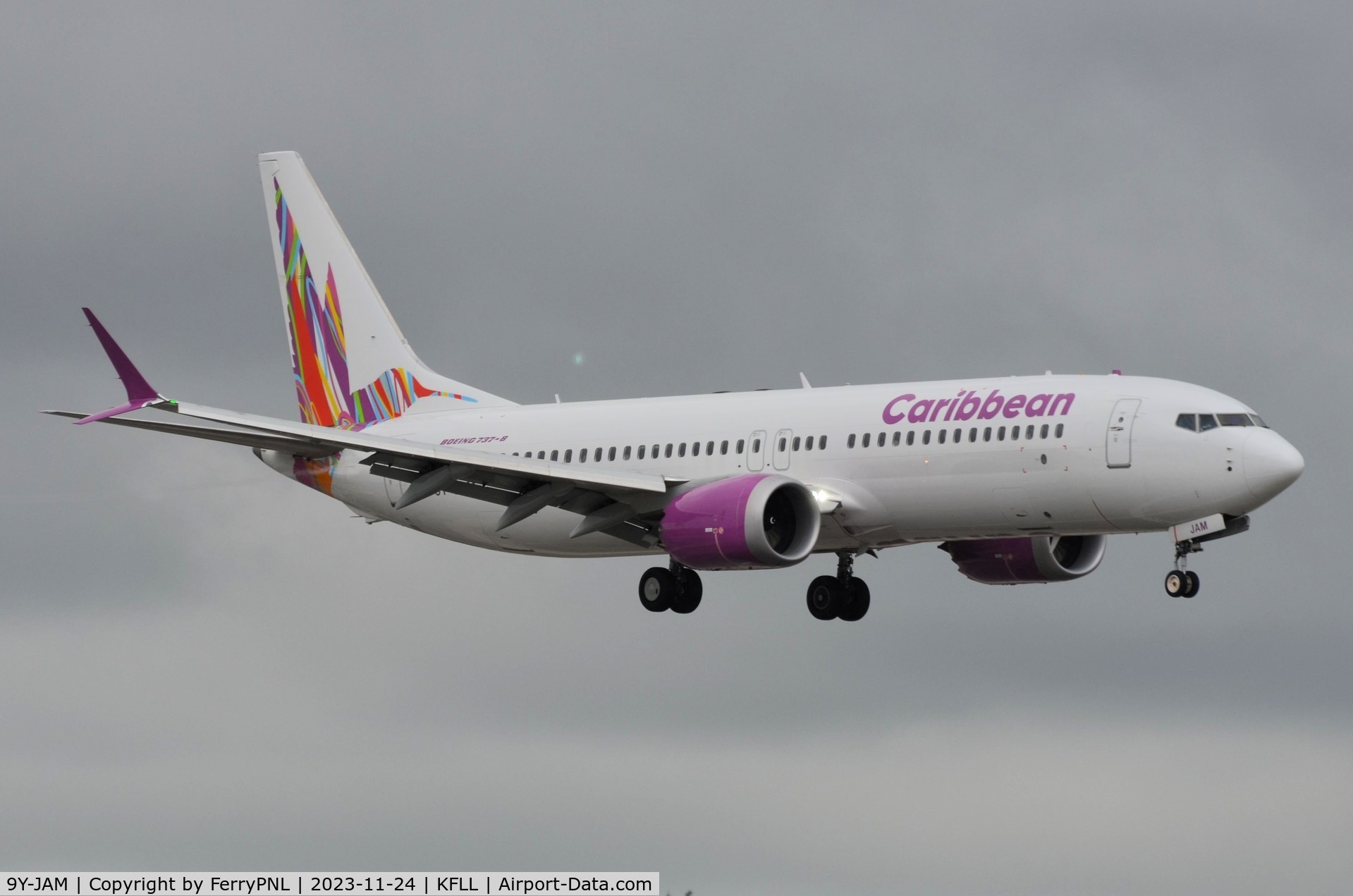 9Y-JAM, 2022 Boeing 737-8 MAX C/N 62901, Arrival of Caribbean B738M
