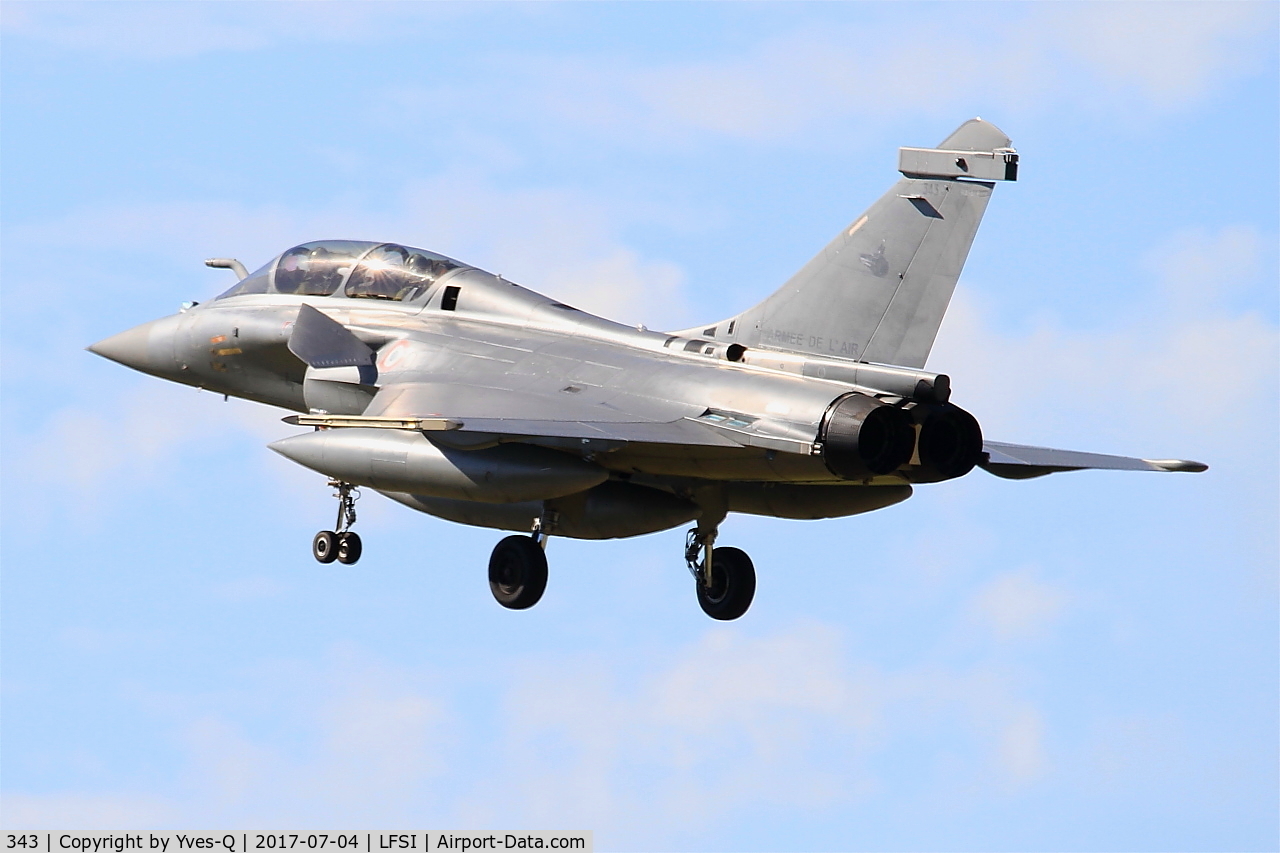 343, Dassault Rafale B C/N 343, Dassault Rafale B, Short approach rwy 29, St Dizier-Robinson Air Base 113 (LFSI)