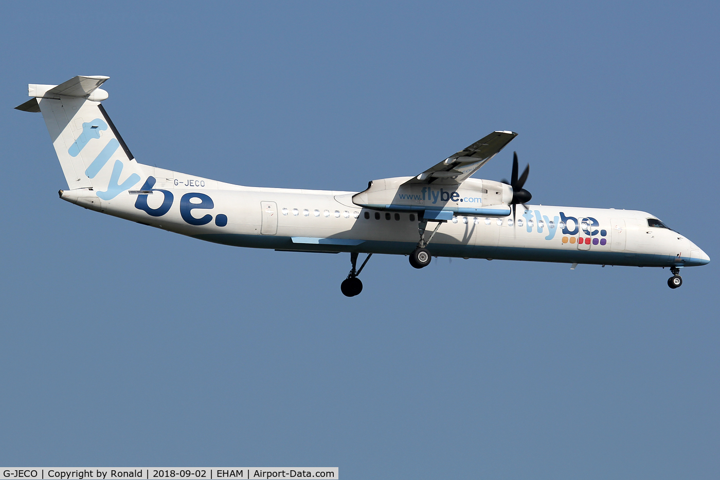 G-JECO, 2006 De Havilland Canada DHC-8-402Q Dash 8 C/N 4126, at spl