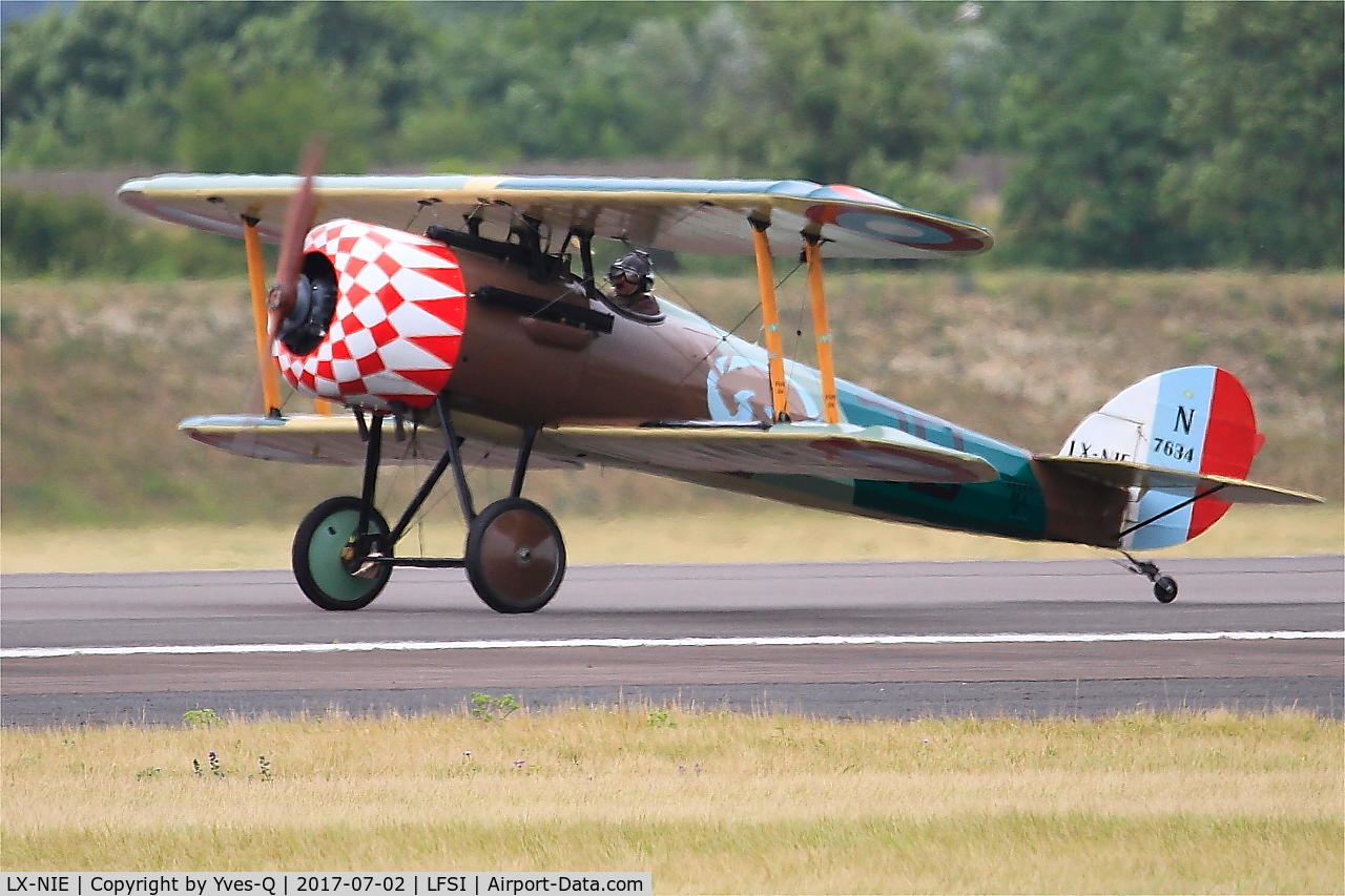 LX-NIE, 2011 Nieuport 28 C.1 Replica C/N 100, Nieuport 28 C.1 Replica, Taxiing rwy 29, St Dizier-Robinson Air Base 113 (LFSI)