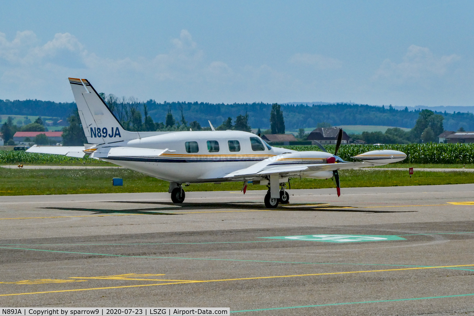 N89JA, 1979 Piper PA-31T Cheyenne II C/N 31T-7920030, At Grenchen.