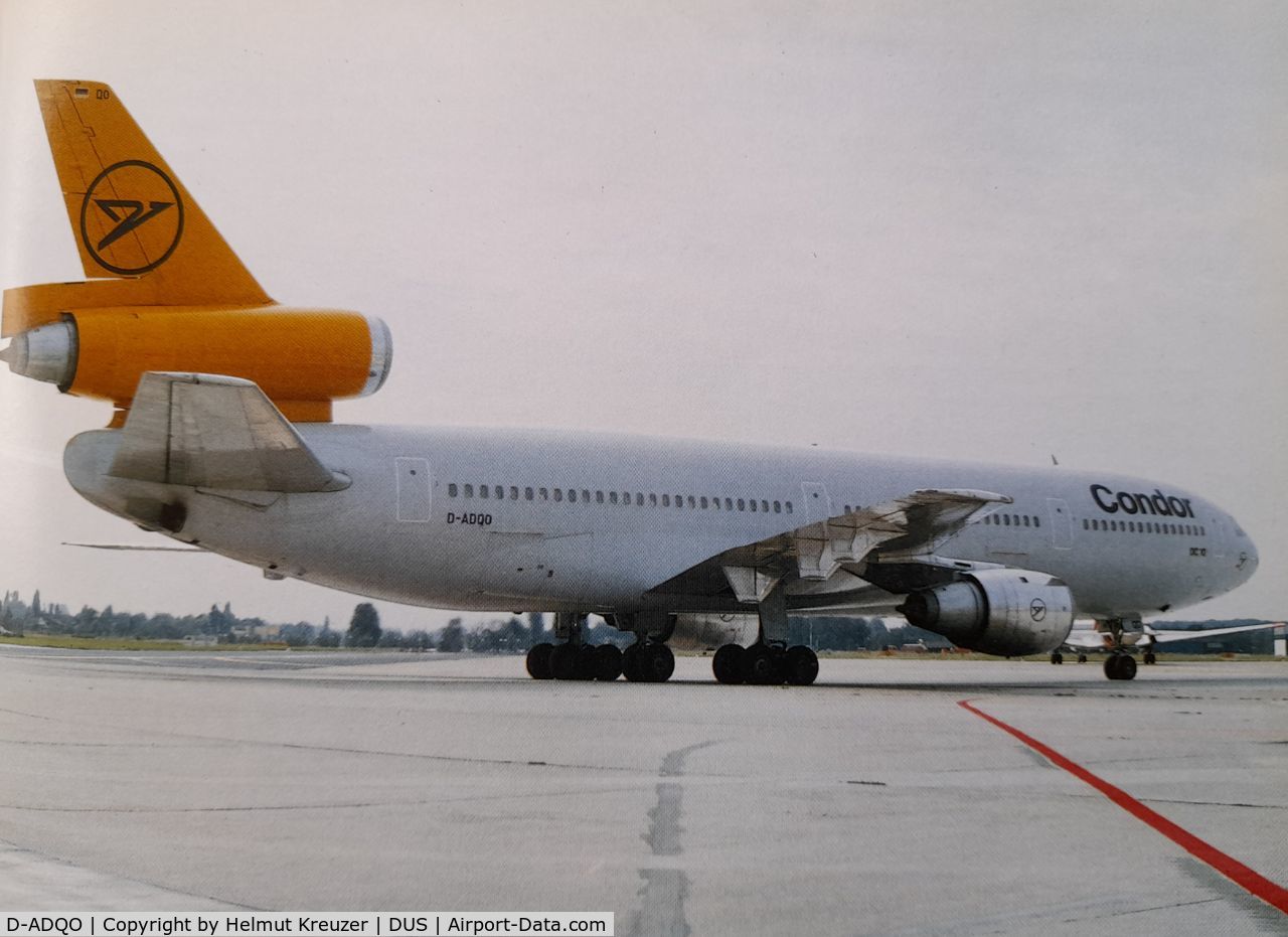 D-ADQO, 1979 McDonnell Douglas DC-10-30 C/N 46596, Düsseldorf Airport