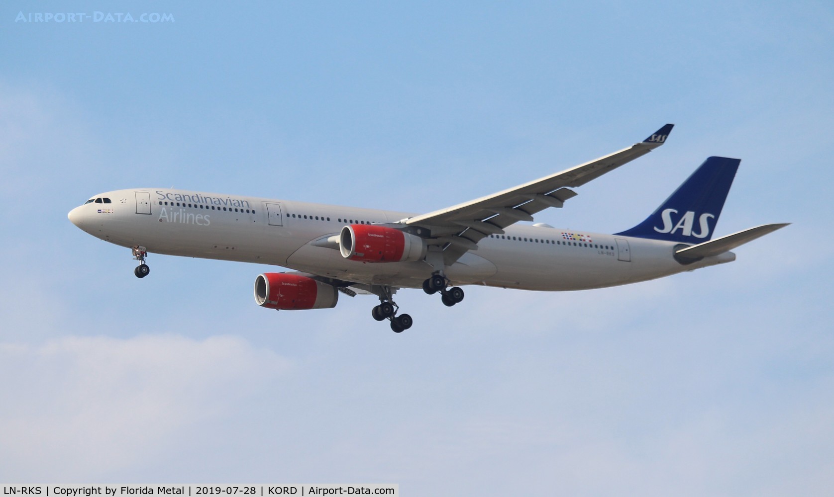 LN-RKS, 2015 Airbus A330-343E C/N 1665, SAS A333 zx CPH-ORD