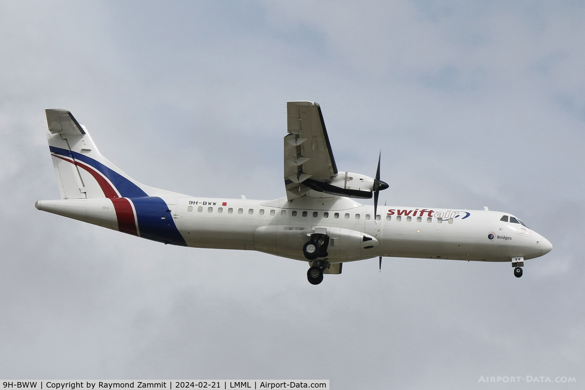 9H-BWW, 1994 ATR 72-202(F) C/N 416, ATR-72 9H-BWW Bridges Air Cargo