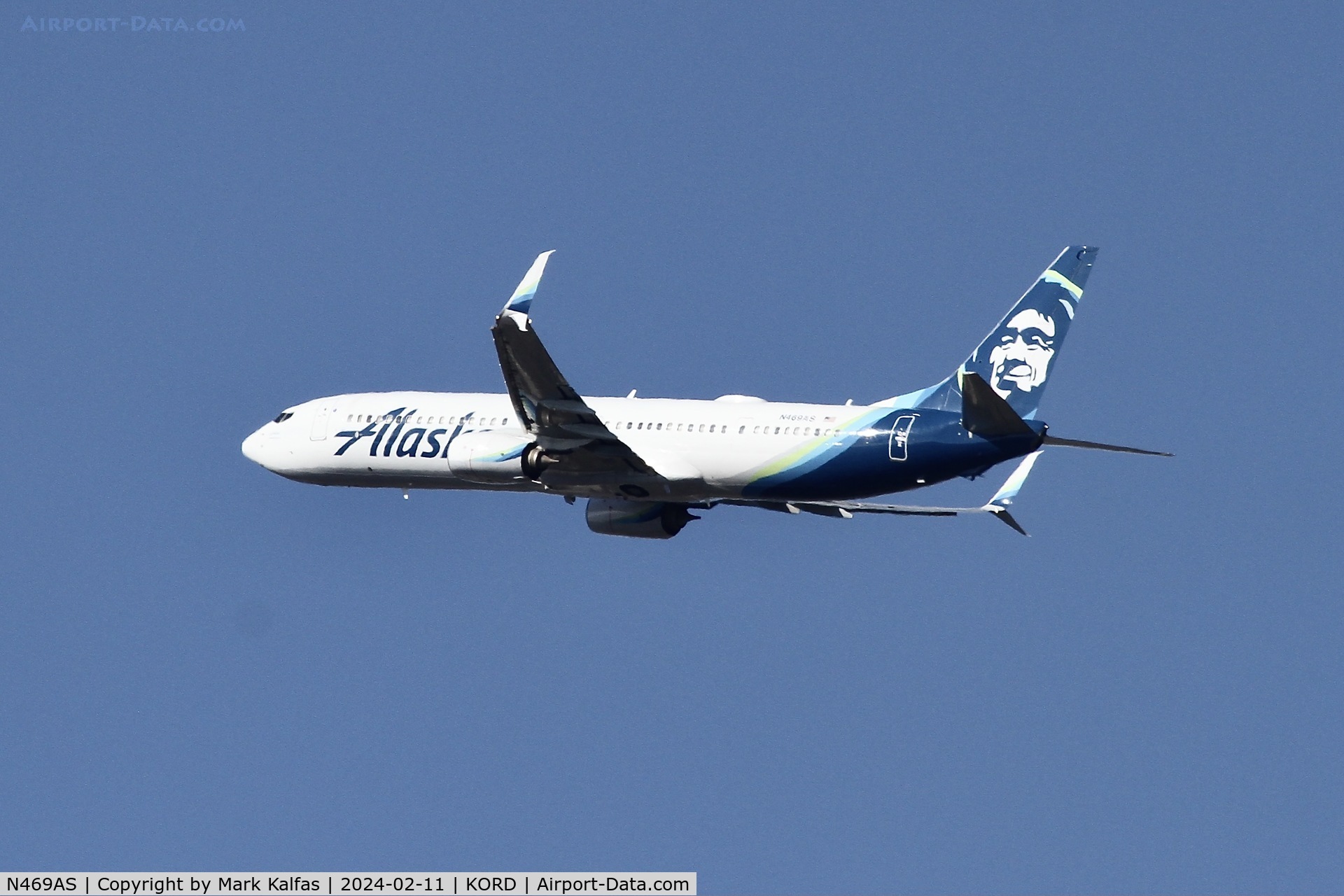 N469AS, 2014 Boeing 737-990/ER C/N 41702, B739 Alaska Airlines BOEING 737-990ER N469AS ASA335 ORD-SEA
