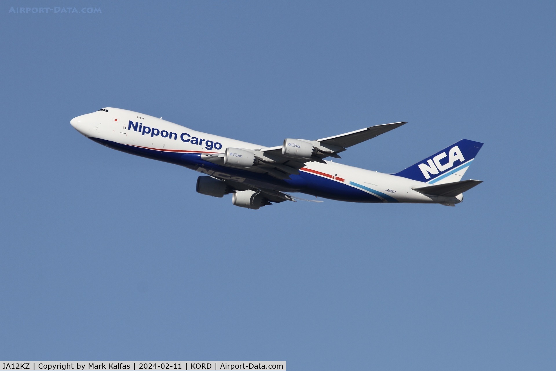 JA12KZ, 2012 Boeing 747-8KZF C/N 36137, B748 Nippon Cargo Boeing 747-8KZF JA12KZ NCA141 KORD-RJAA
