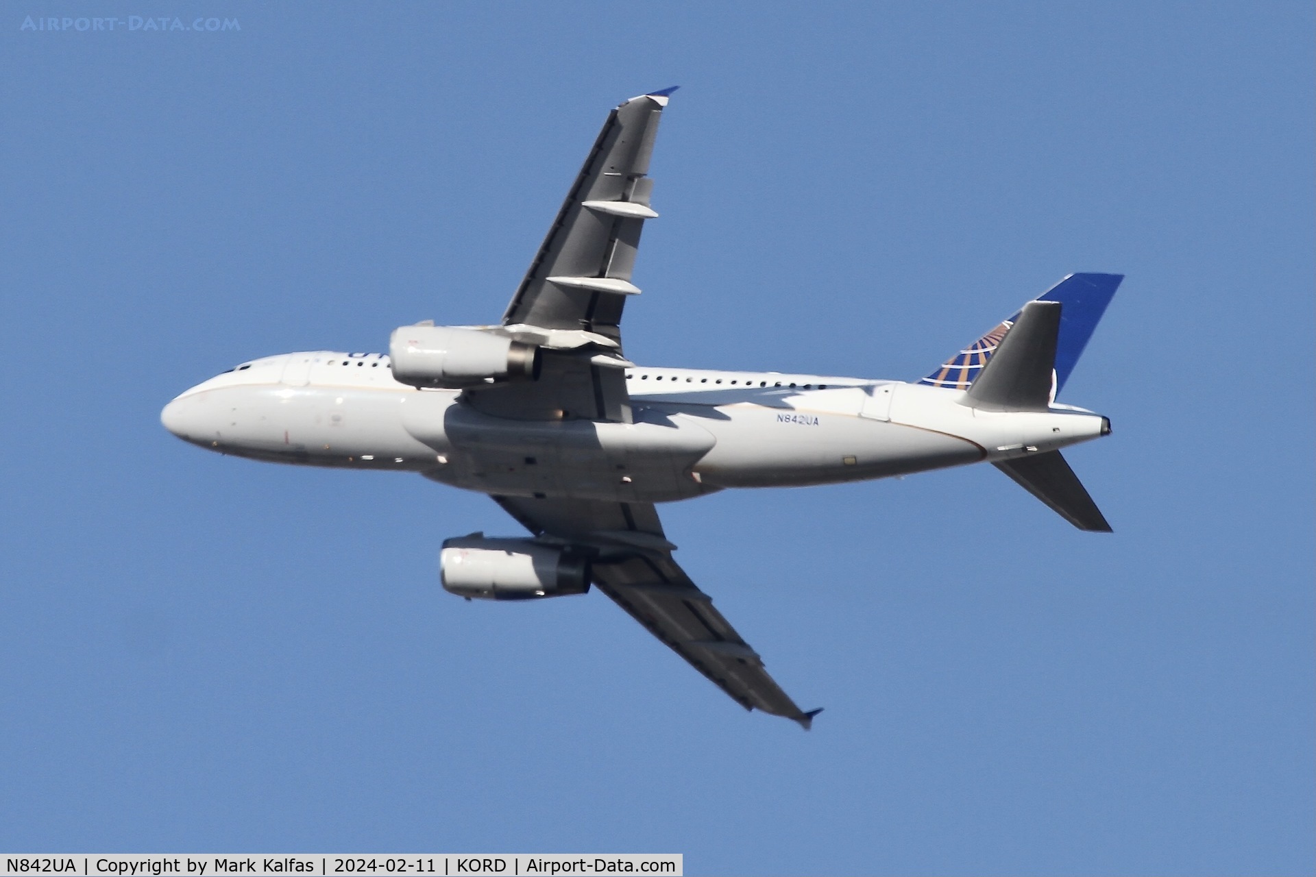 N842UA, 2001 Airbus A319-131 C/N 1569, A319 United Airlines Airbus A319-131,N842UA UAL378 ORD-BOS