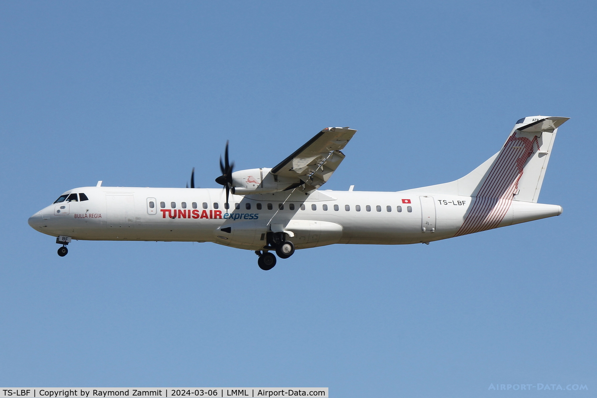TS-LBF, 2019 ATR 72-600 (72-212A) C/N 1582, ATR-72 TS-LBF Tunisair Express