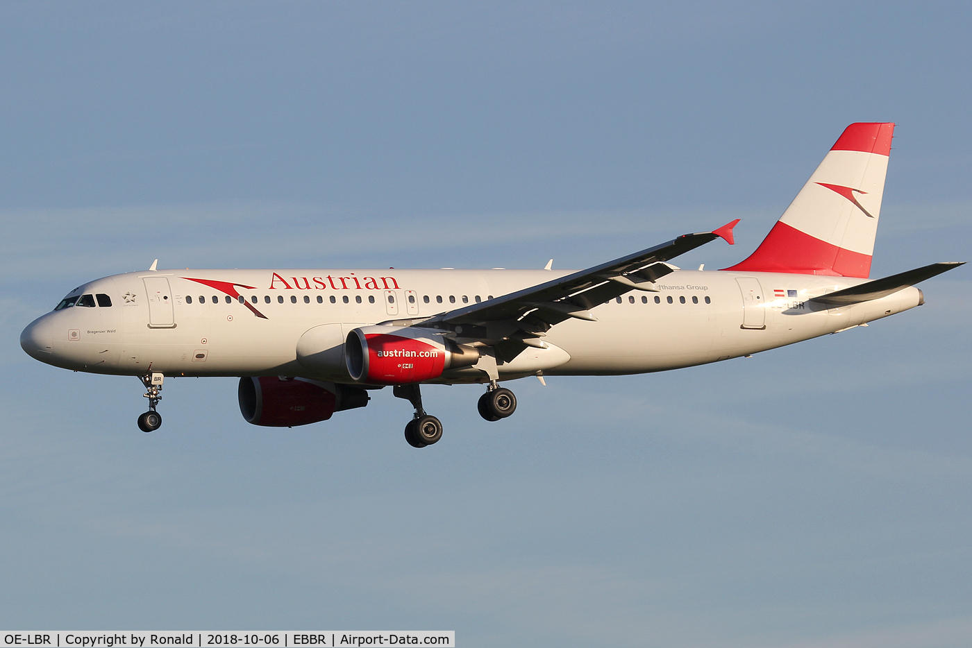 OE-LBR, 2000 Airbus A320-214 C/N 1150, at ebbr