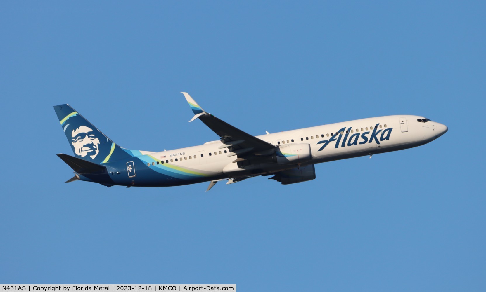 N431AS, 2013 Boeing 737-990/ER C/N 43255, ASA 739 zx MCO-SAN