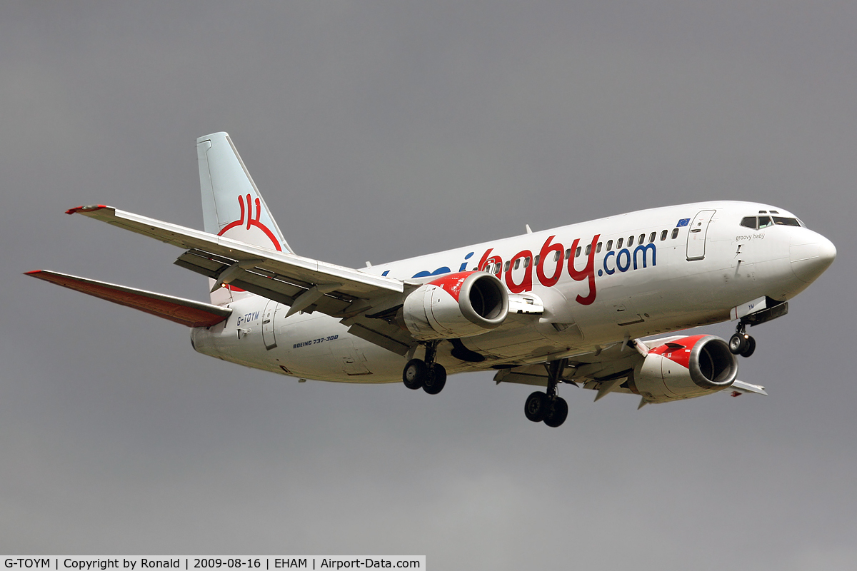 G-TOYM, 1998 Boeing 737-36Q C/N 29141, at spl