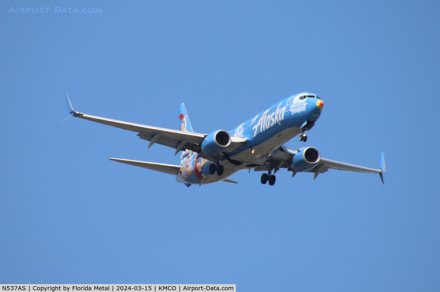 N537AS, 2012 Boeing 737-890 C/N 35204, ASA 738 Pixar zx PDX-MCO