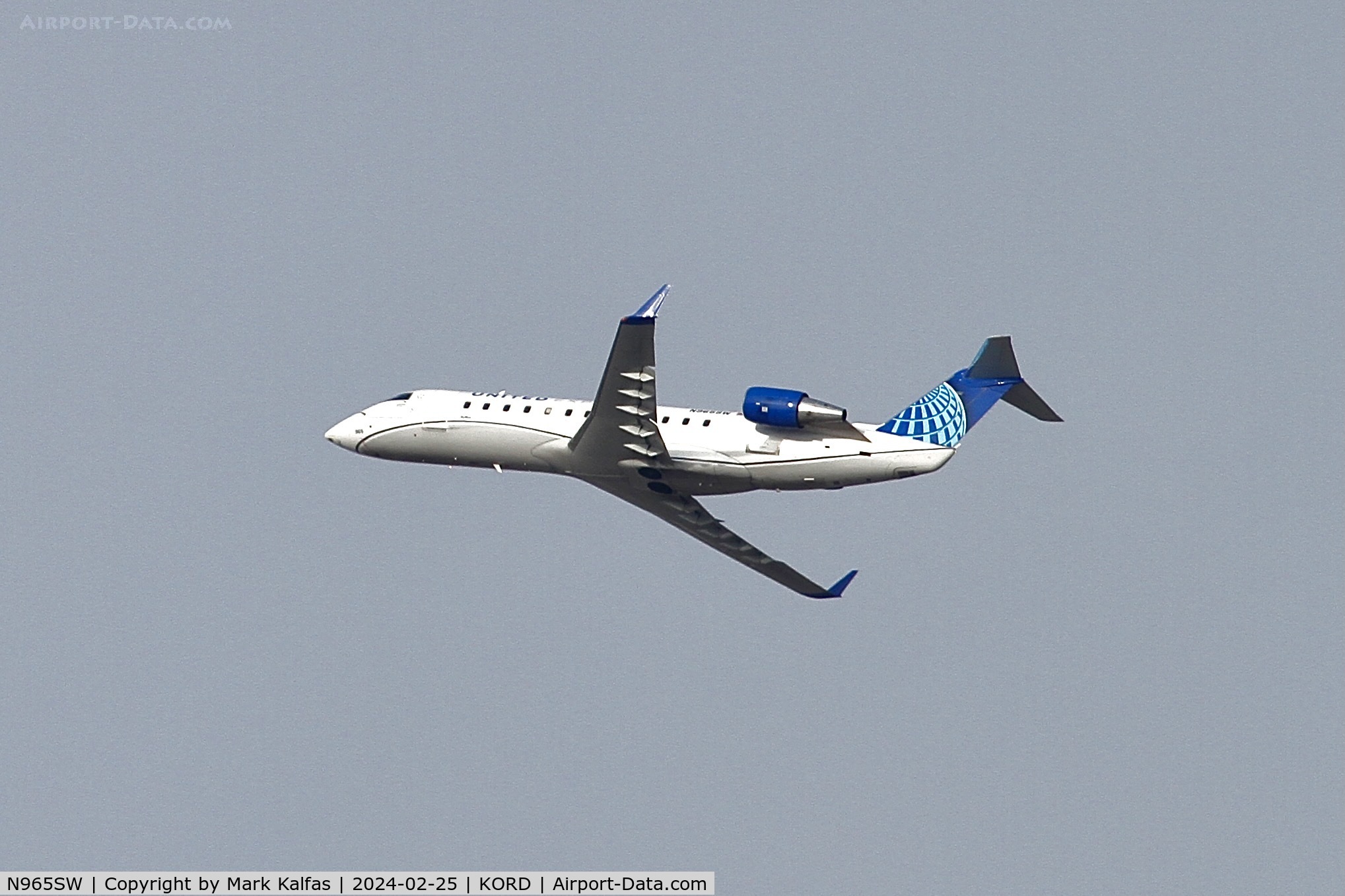 N965SW, 2003 Bombardier CRJ-200ER (CL-600-2B19) C/N 7871, CRJ2 SkyWest/United Express Bombardier CL-600-2B19 N965SW SKW5564 ORD-SBN