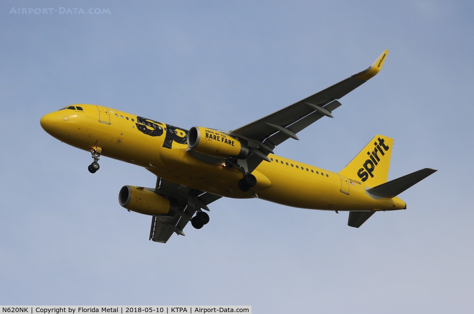 N620NK, 2013 Airbus A320-232 C/N 5624, NKS A320 yellow zx DFW-TPA