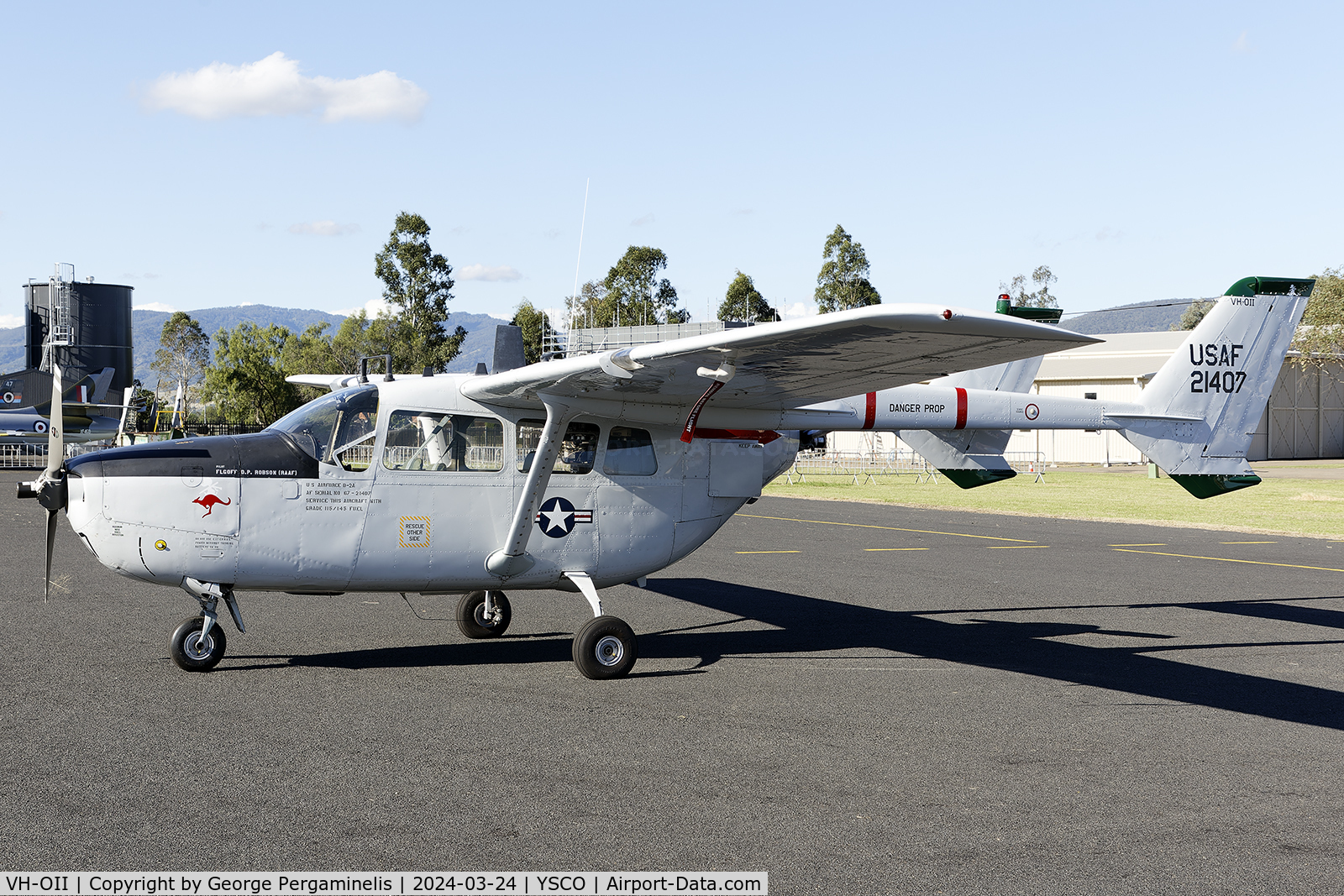 VH-OII, 1967 Cessna O-2A Super Skymaster C/N 337M-0113, Warbirds Over Scone 2024.
