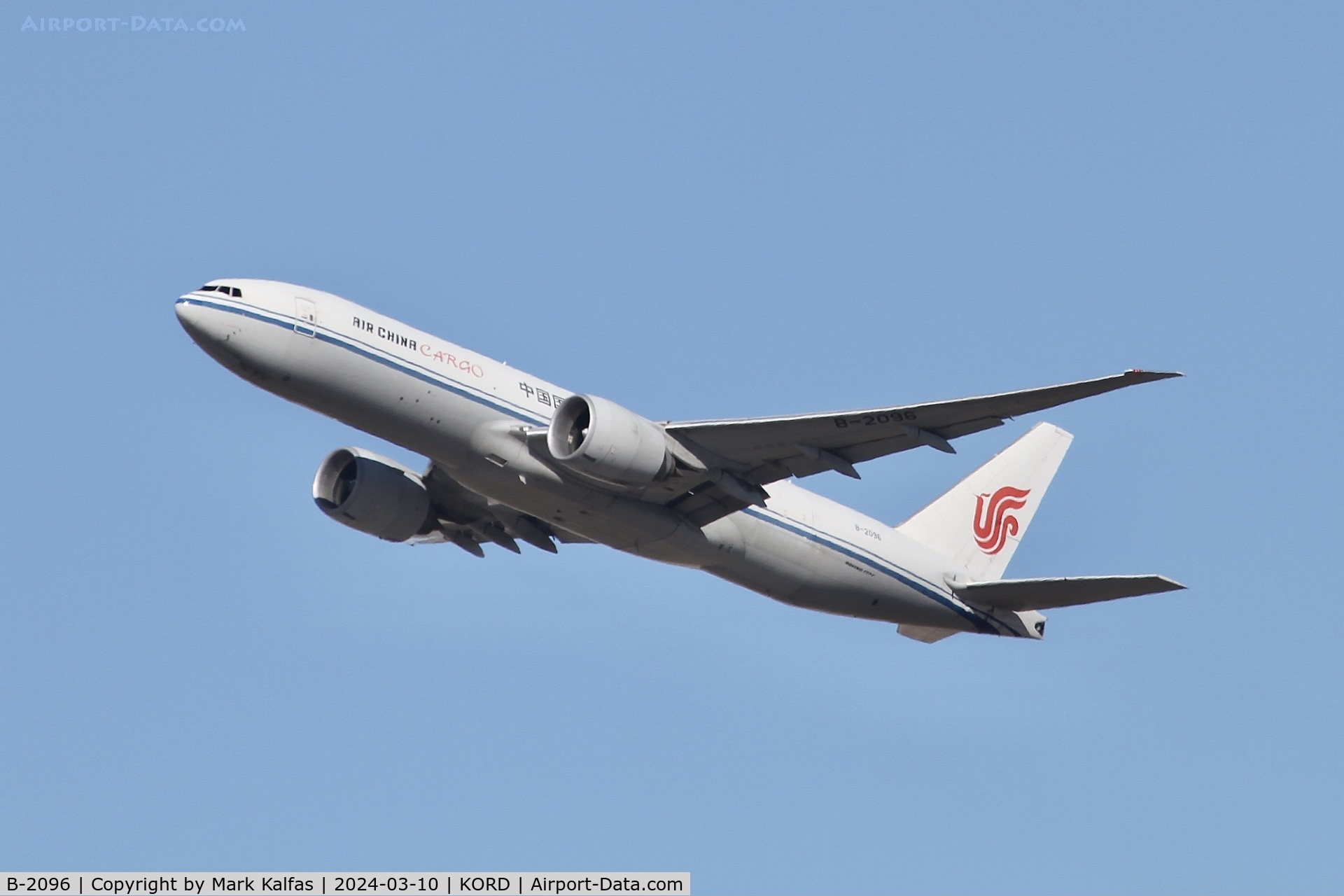 B-2096, 2014 Boeing 777-FFT C/N 44679, B77L Air China Cargo Boeing 777-FFT B-2096 CAO1056 KORD-ZSPD
