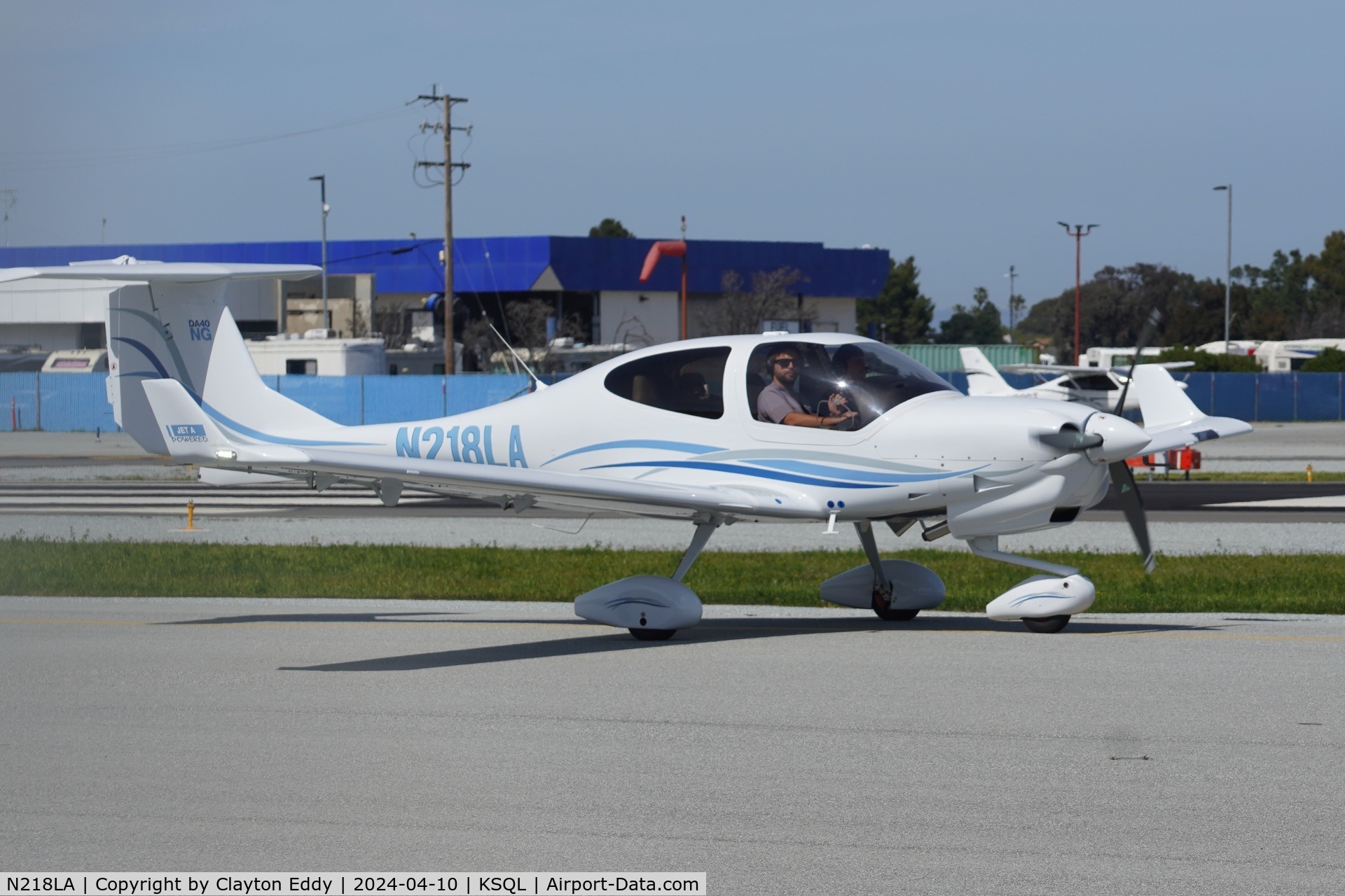 N218LA, 2023 Diamond Aircraft Ind Inc. DA 40 NG C/N 40.NC248, San Carlos Airport in California 2024.