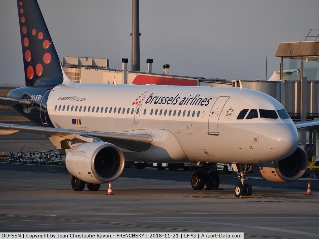 OO-SSN, 2003 Airbus A319-112 C/N 1963, Brussels Airlines