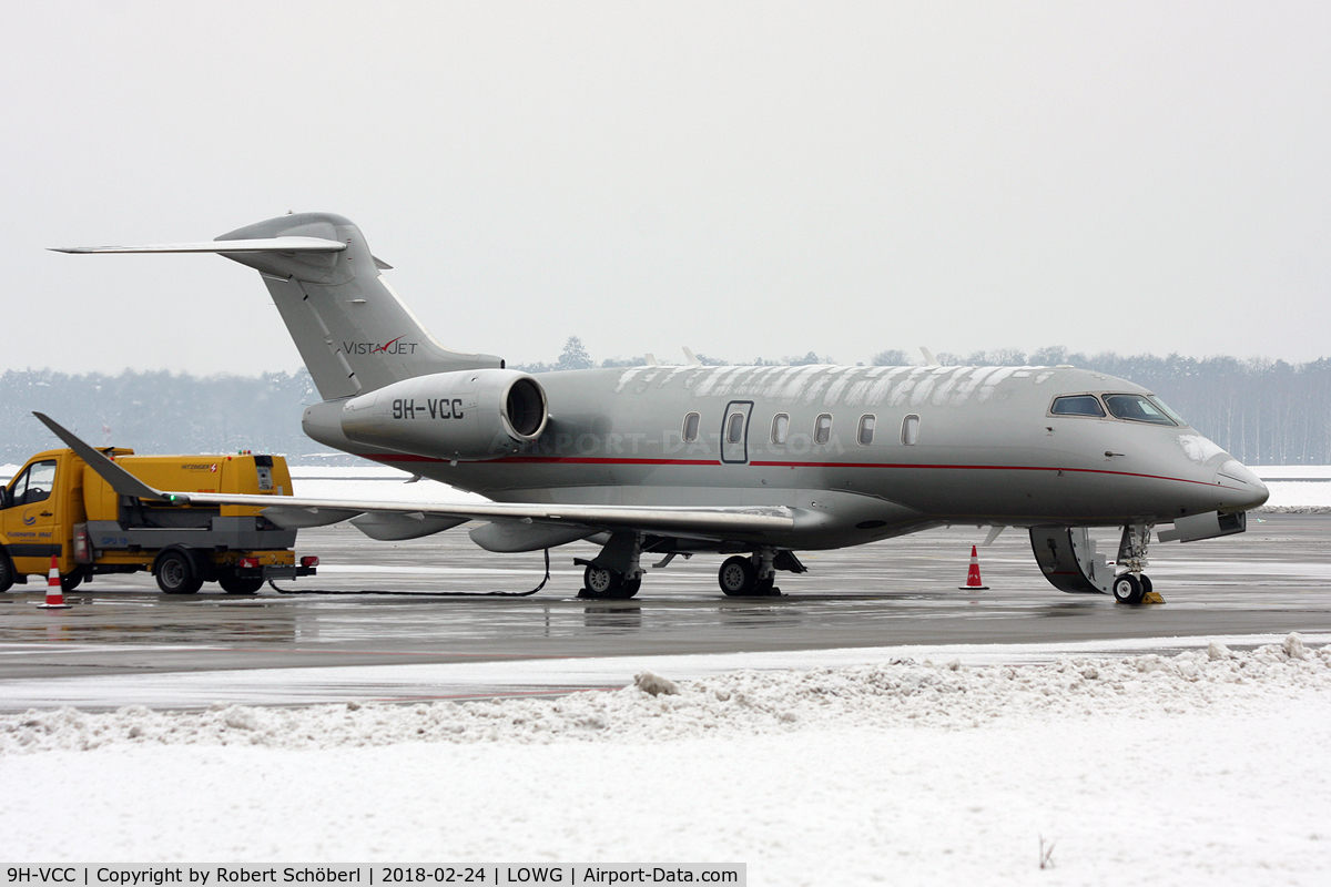 9H-VCC, 2015 Bombardier Challenger 350 (BD-100-1A10) C/N 20535, 9H-VCC @ LOWG 2018