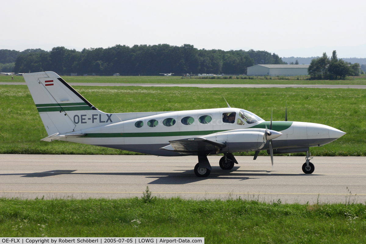 OE-FLX, Cessna 421C Golden Eagle C/N 421C0248, OE-FLX @ LOWG 2005