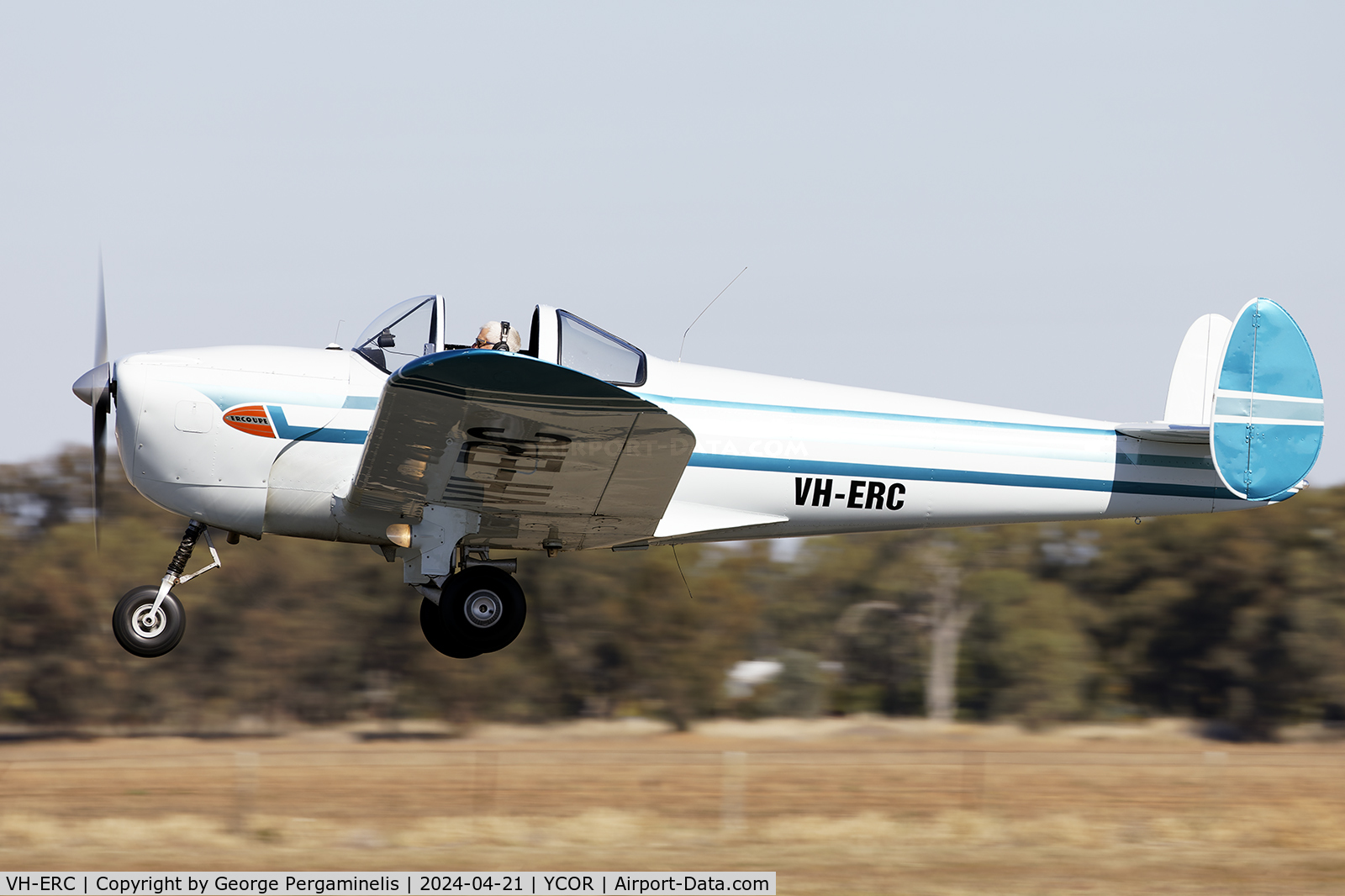 VH-ERC, 1946 Erco 415D Ercoupe C/N 1345, Antique Aeroplane Association of Australia National Fly-in 2024.