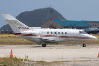 N799RM @ AUA - Brand new Hawker as seen after landing in Aruba - by Ward Callens