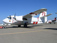 N435DF @ MCC - CDF S-2T #72 on CDF ramp at McClellan AFB, CA (black fin/white tail) - by Steve Nation