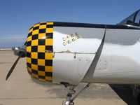N269P @ MER - Close-up of Chinese Checkers nose art on Mark Guthrie's CJ-6 at West Coast Formation Clinic - by Steve Nation