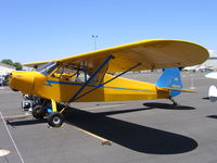 N42245 @ MCE - 1945 Piper JC3-65 Cub as NC42245 at Merced, CA - by Steve Nation