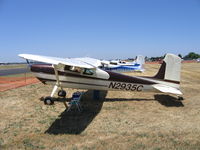 N2935C @ MCE - 1954 Cessna 180 at Merced, CA - by Steve Nation