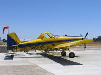 N502WQ @ 2O6 - Thiel Air Care Air Tractor AT-502 as sprayer at Chowchilla, CA.  This aircraft crashed at 0430 PDT on August 5, 2006 while spraying a field about 5 miles NW of Chowchilla, CA.  The AT-502 impacted the ground inverted and the pilot, tragically, was fatally - by Steve Nation
