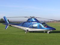 N74PM - Agusta A109 at Sibson airfield, Peterborough - by Simon Palmer