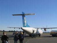 ZK-MCF @ CHC - Boarding ATR 72-500 at Christchurch for the 55 minute ride to Dunedin - by micha lueck