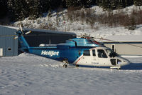 C-GHJP @ WHISTLER - HeliJet Sikorsky at Whistler, the famous skiresort north of Vancouver - by Mo Herrmann