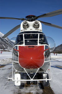 D-HLOG @ SMV - Super Puma Transportation helicopter of HELOG Germany - by Mo Herrmann