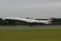 G-ERJC @ EGCC - British Airways Embraer 145 at Manchester UK - by Mo Herrmann