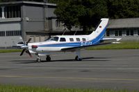 D-ELEX @ LSMU - Cessna Malibu Mirage at Buochs Airfield, Switzerland