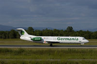D-AGPF @ BSL - Fokker 100 Germania, at Basel - by Mo Herrmann