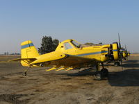 N2367C - Spain Air 1981 Air Tractor AT-301 rigged for dusting near South Dos Palos, CA (Fleet #1) - by Steve Nation