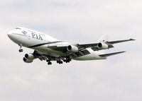 AP-BGG @ LHR - PIA Boeing 747, registration AP-BGG, landing at London (Heathrow) Airport - by Adrian Pingstone